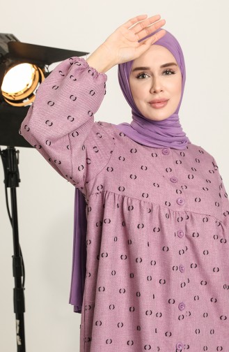Lila Hijab Kleider 22K8402-05