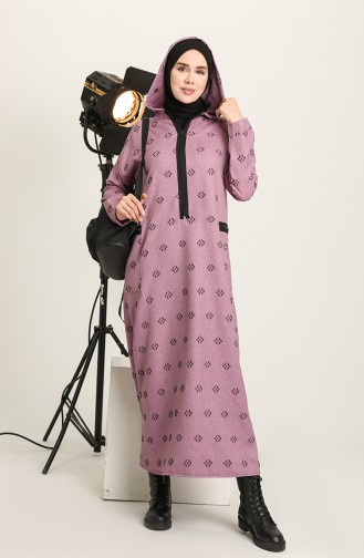 Lila Hijab Kleider 22K8461-02