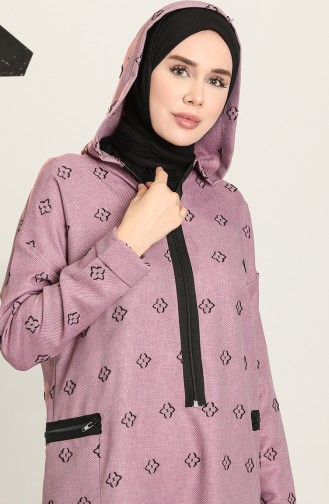 Lila Hijab Kleider 22K8461-02