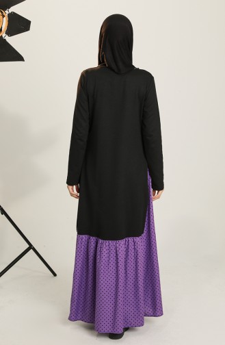 Purple Hijab Dress 3308-08