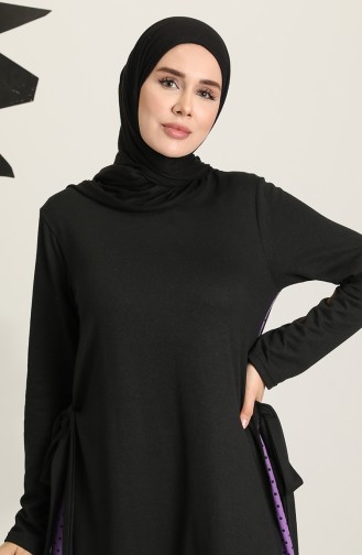 Purple Hijab Dress 3308-08