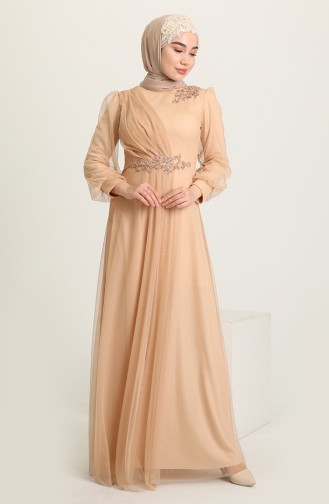 Habillé Hijab Beige 4857-06