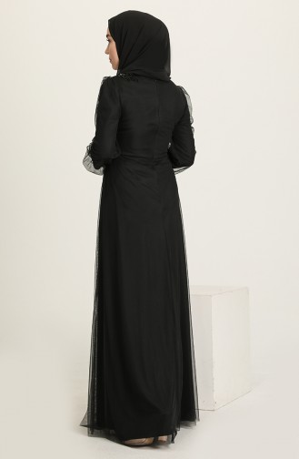 Habillé Hijab Noir 4857-08