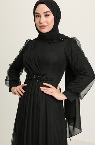 Black İslamitische Avondjurk 4857-08