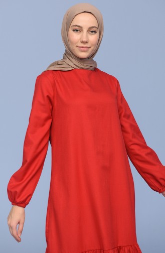 Red Hijab Dress 21Y3001DS-03