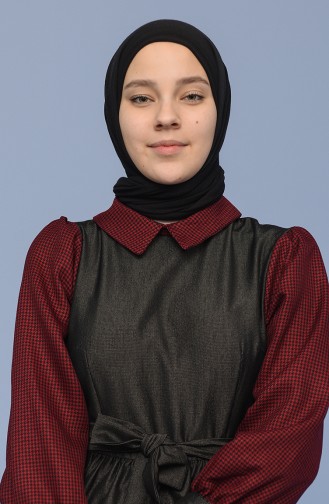Robe Hijab Bordeaux 22K8505-05
