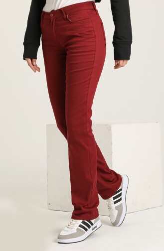 Claret Red Pants 2531-04