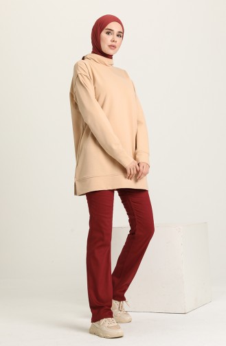 Claret red Broek 6500-04