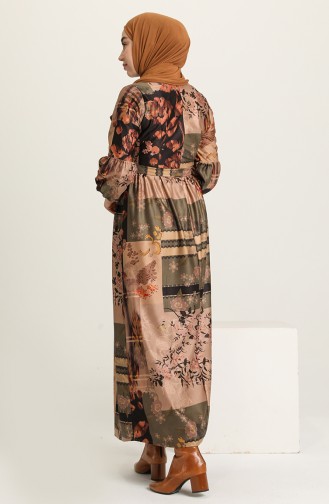 Robe Hijab Khaki 22K8469A-05