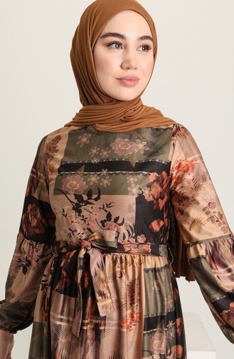 Robe Hijab Khaki 22K8469A-05