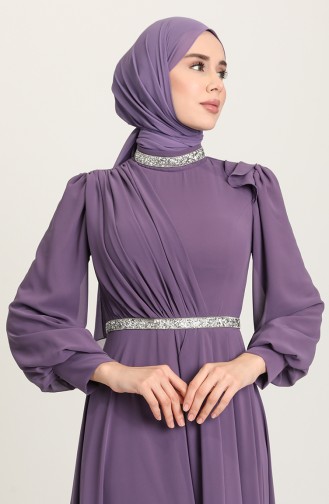 Lilac İslamitische Avondjurk 4917-06