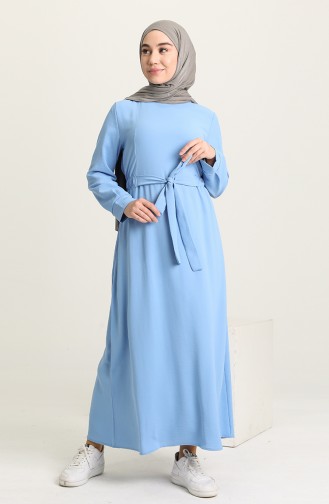 Blue Hijab Dress 1284-05