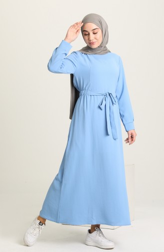 Blue Hijab Dress 1284-05
