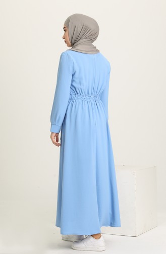 Blue Hijab Dress 1284-05