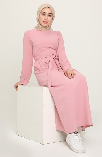 Powder Hijab Dress 1284-08