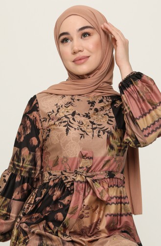 Powder Hijab Dress 22K8469A-06