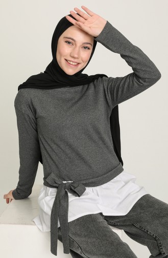 Sweatshirt Blanc 3346-05