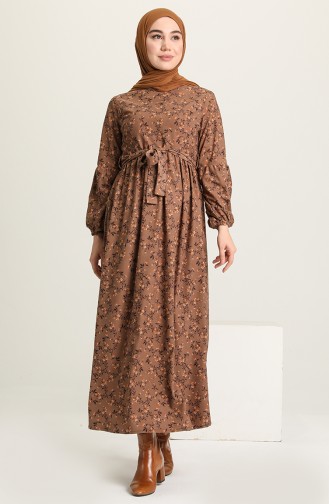 Mink Hijab Dress 22K8469-03