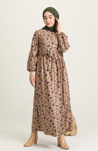 Mink Hijab Dress 22K8469B-03
