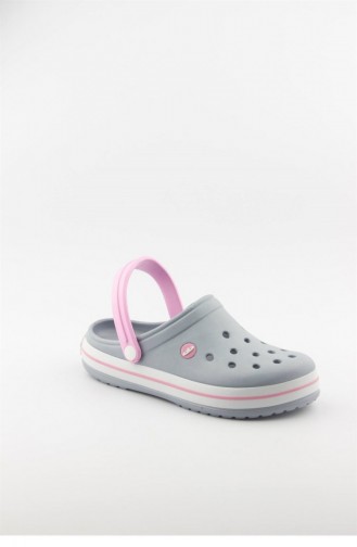 Pink Summer slippers 3459.MM BUZ GRI-BEYAZ-PEMBE