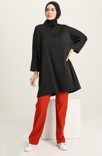 Bat Sleeve Tunic Pants Binary Suit 8142-04 Tile 8142-04