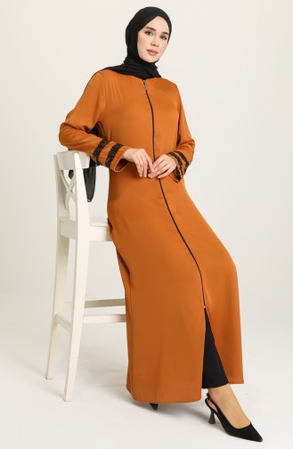 Tobacco Brown Abaya 10149-02