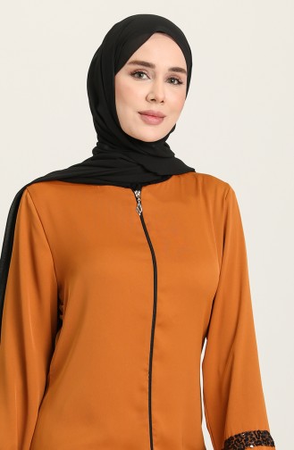 Tobacco Brown Abaya 10149-02