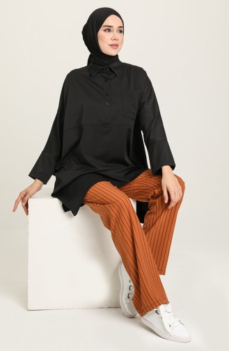 Bat Sleeve Tunic Pants Binary Suit 8142-01 Cinnamon 8142-01