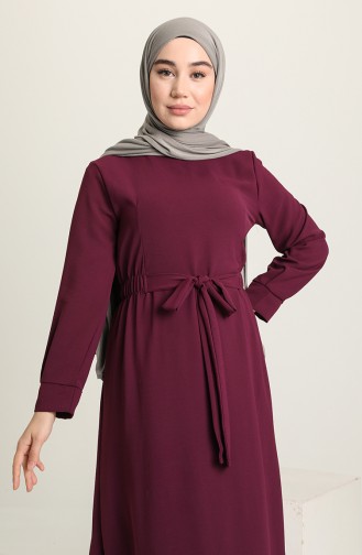 Purple Hijab Dress 1284-10