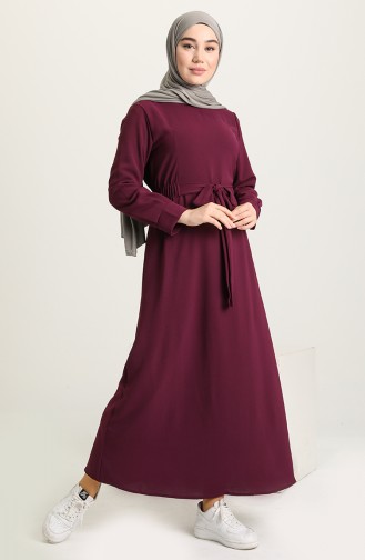 Purple Hijab Dress 1284-10