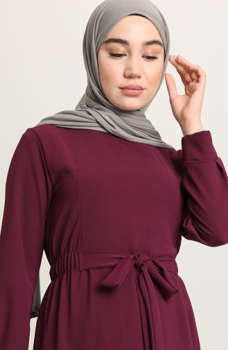 Purple Hijab Dress 1284-10