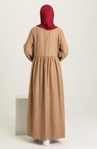 فستان بني مائل للرمادي 1694-01