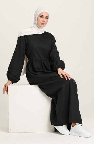 Robe Hijab Noir 1694-03
