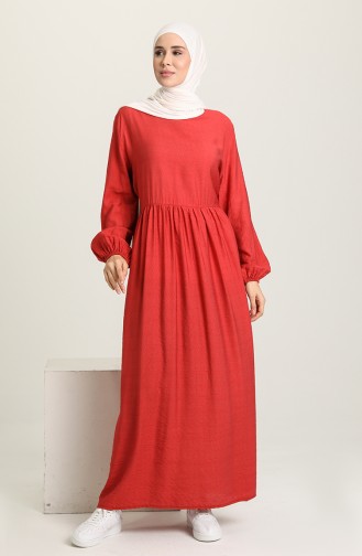 فستان قرميدي 1694-05