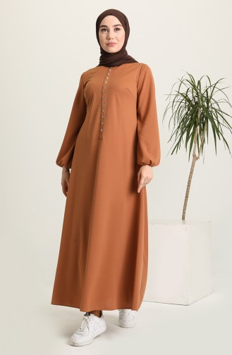 Tan Hijab Dress 1954-01