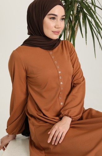 Tan Hijab Dress 1954-01