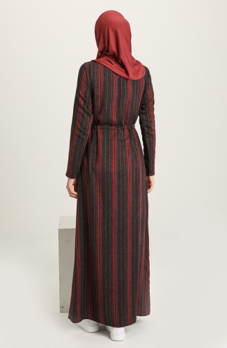 Robe Hijab Bordeaux 3340-02