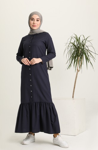 Robe Hijab Bleu Marine 3348-03
