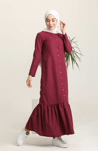 Robe Hijab Plum 3348-07