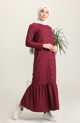 Robe Hijab Plum 3348-07