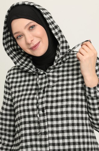 Tunique a Carreaux 6536-04 Noir Blanc 6536-04
