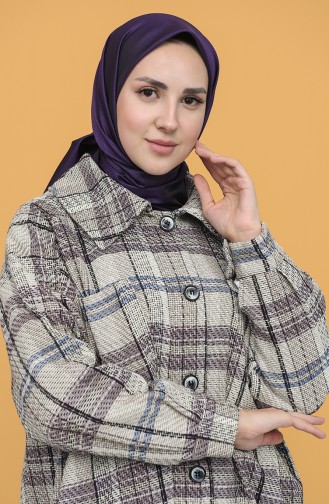 Düz Tafta Eşarp 90146-02 Mor