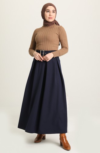Navy Blue Skirt 2226-02