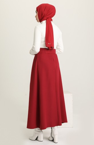 Claret Red Skirt 2226-04
