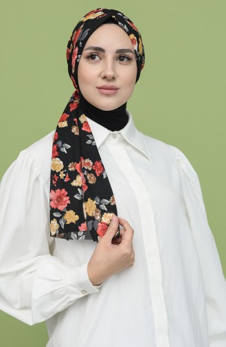 Schwarz Praktischer Turban 1173-G01