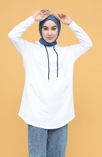 Ecru Sweatshirt 009053-01