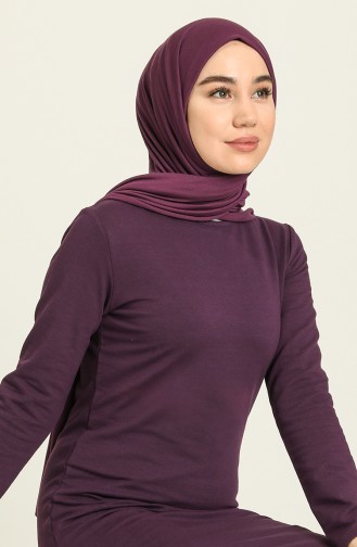 Purple Hijab Dress 3347-02
