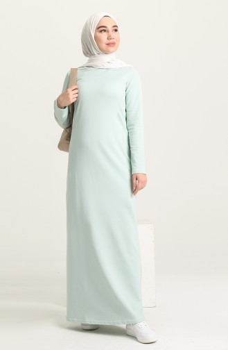 Green Almond Hijab Dress 3347-03