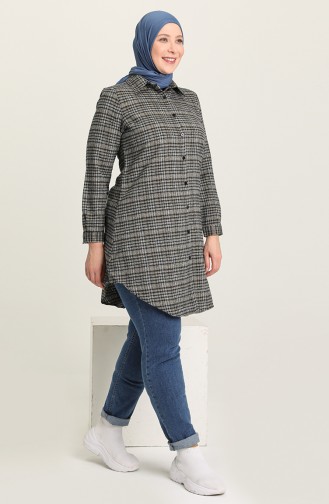 Plaid Tunic 2545-04 Mink 2545-04