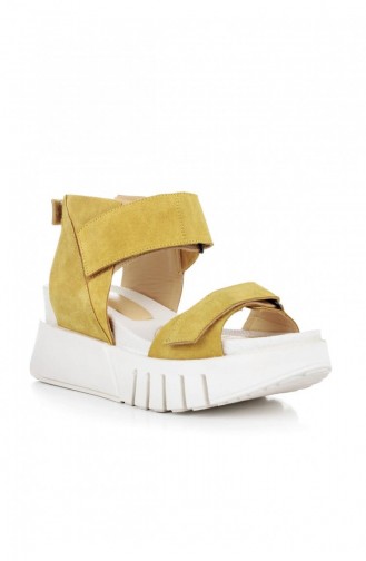 Yellow Summer Sandals 10051.Sarı